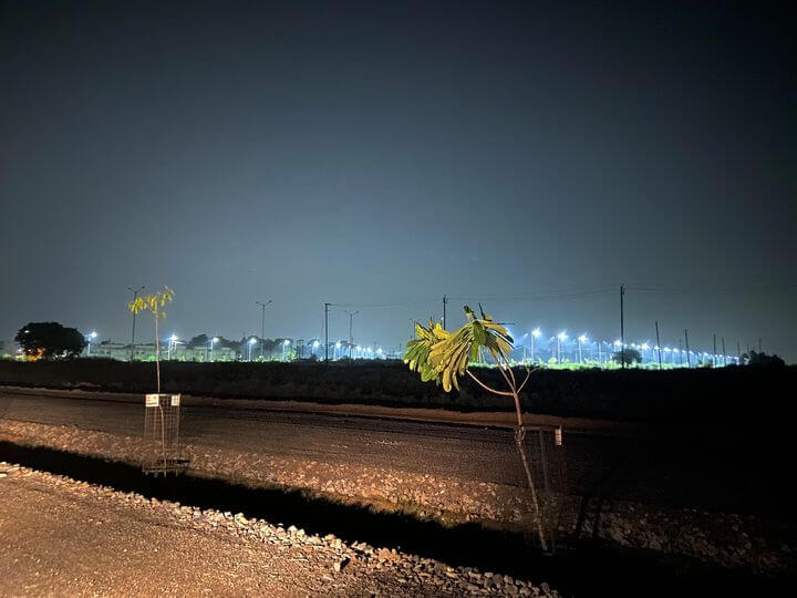 Night view of Ramganga nagar Yojana Bareilly