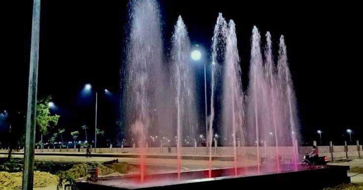 Fountain in Sector 1 Ramganga Nagar awasiya yojana bareilly