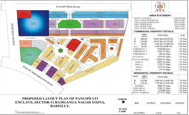 Map of Panchwati Enclave Sector 11 Ramganga nagar bareilly